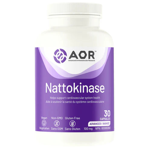 AOR 納豆激酶 100亳克 60粒素食膠囊 NATTOKINASE 100MG 30 VCAPSULES