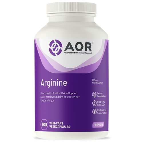 AOR 精氨酸 600亳克 180粒素食膠囊 ARGININE 600MG 180 VEG-CAPSULES