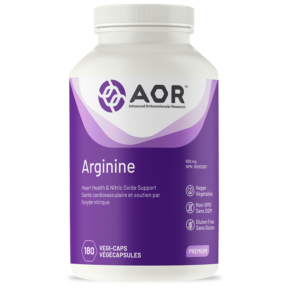 AOR 精氨酸 600亳克 180粒素食膠囊 ARGININE 600MG 180 VEG-CAPSULES