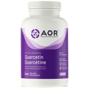 AOR 檞黃素500亳克100粒素食膠囊 QUERCETIN 100 VCAPSULES