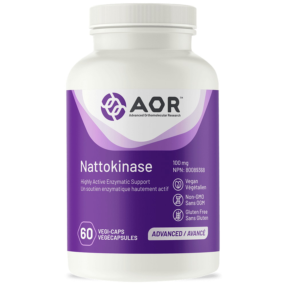 AOR 納豆激酶 100亳克 60粒素食膠囊 NATTOKINASE 100MG 60 VCAPSULES