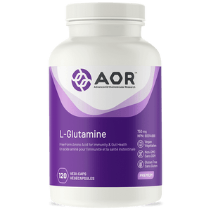 AOR 左旋谷氨醯胺 750亳克 120素食膠囊 L-GLUTAMINE 750MG 120 VCAPSULES