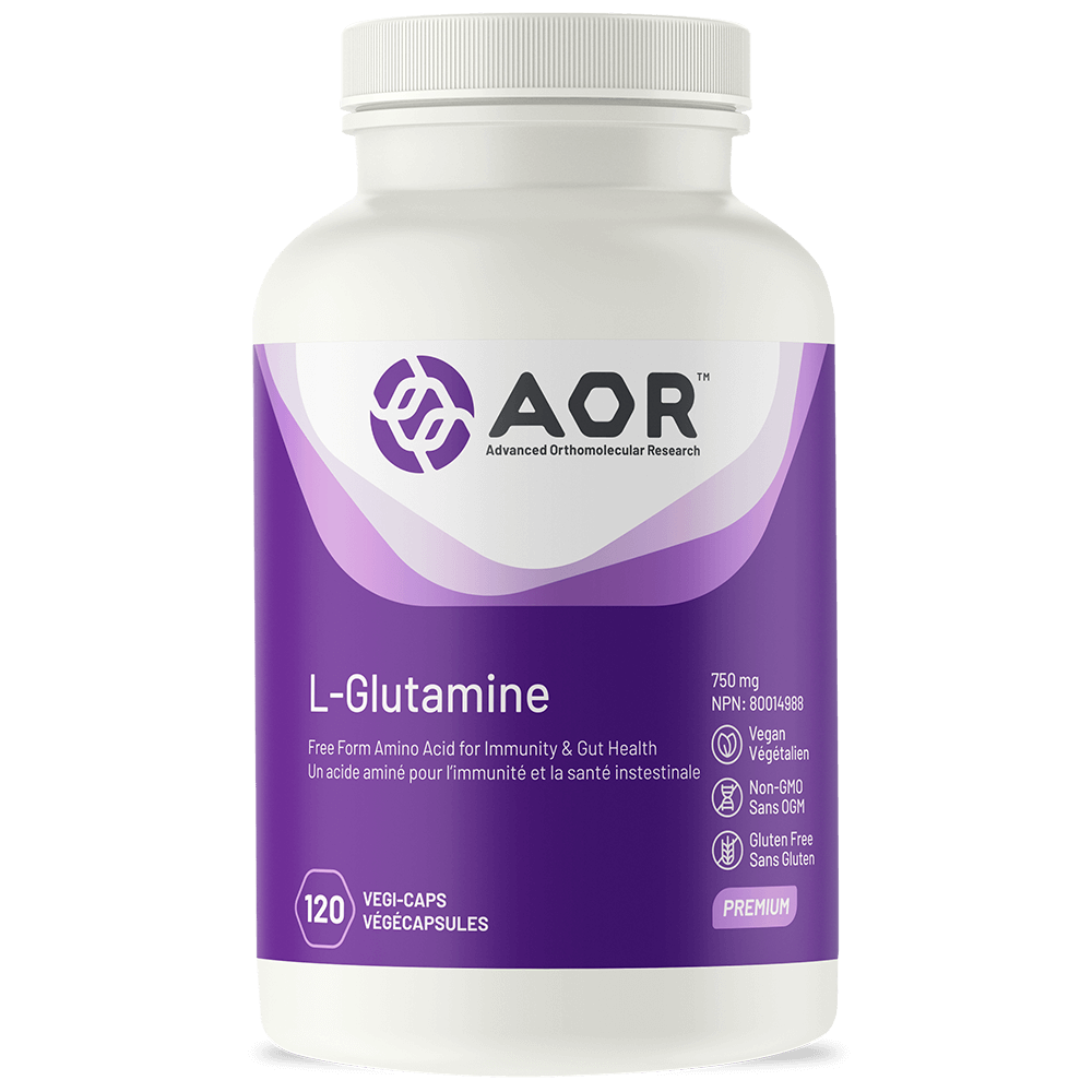 AOR 左旋谷氨醯胺 750亳克 120素食膠囊 L-GLUTAMINE 750MG 120 VCAPSULES