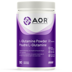 AOR左旋谷氨醯胺粉末 450克 (90次用量)  L-GLUTAMINE 454G POWDER 450g