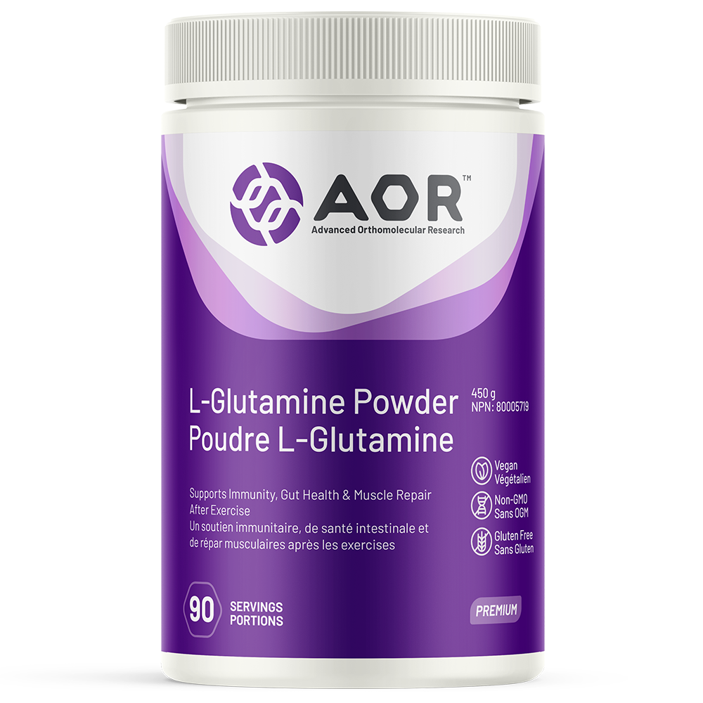 AOR左旋谷氨醯胺粉末 450克 (90次用量)  L-GLUTAMINE 454G POWDER 450g