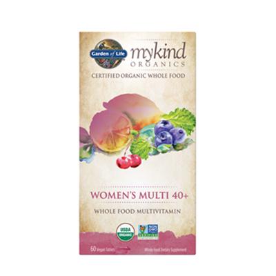 GARDEN OF LIFE 40歲女士有機素食綜合維生素 60錠  Garden Of Life MyKind Organics Multivitamin Women's 40+ Whole Food 60 Vegan Tablets