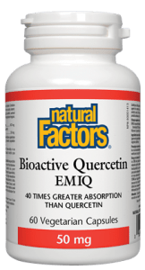 Natural Factors 生物活性槲黃素 (EMIQ) 60粒素食膠囊