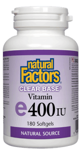 NATURAL FACTORS CLEAR BASE 維他命E 400IU 180 粒軟膠囊