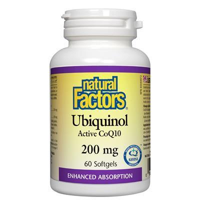 NATURAL FACTORS 高活性輔酵素Q10 200亳克 60軟膠囊