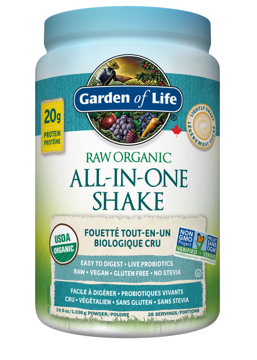 Garden Of Life 全方位營養蛋白粉 微甜味 1017 克 RAW ORGANIC ALL-IN-ONE NUTRITIONAL SHAKE - LIGHTLY SWEETENED