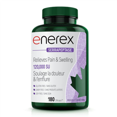 ENEREX 抗炎消腫血清肽酶120.000 SU 180粒素食膠囊 SERRAPEPTASE 120,000 SU 180 CAPSULES